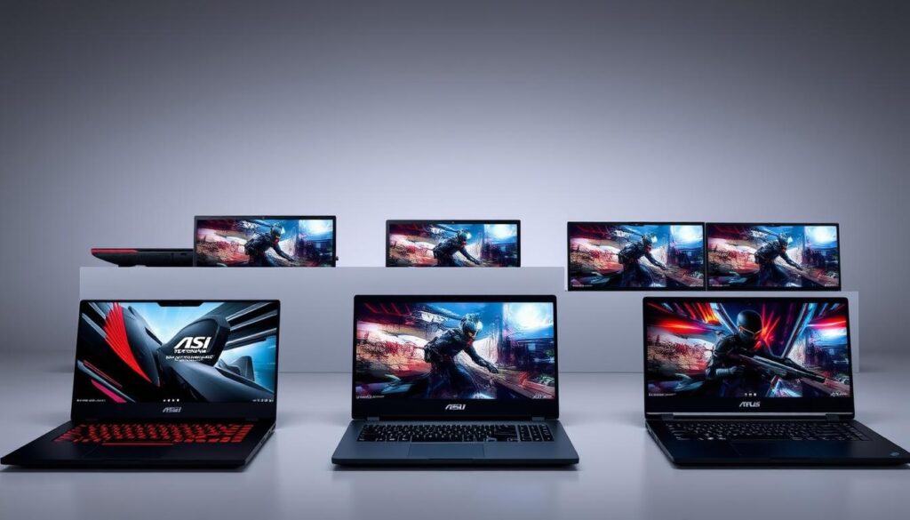 Vergleich der 5 besten Gaming Laptops 2024 nebeneinander